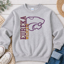 Load image into Gallery viewer, Eureka Wildcats Vertical Logo Ash Grey
