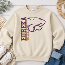 Load image into Gallery viewer, Eureka Wildcats Vertical Logo Sand
