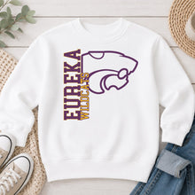 Load image into Gallery viewer, Eureka Wildcats Vertical Logo White
