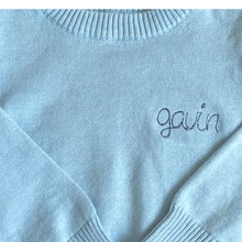 Load image into Gallery viewer, Personalized Sweater BLUE or PINK
