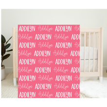 Load image into Gallery viewer, Personalized Name Blanket Girl ADDILYN
