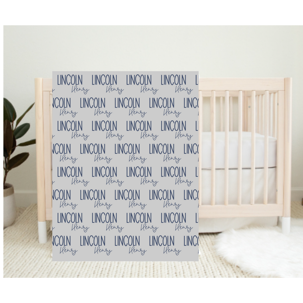 Personalized Name Blanket LINCOLN