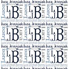 Load image into Gallery viewer, Personalized Name Monogram Dinosaur Blanket LUCA
