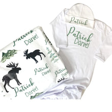 Load image into Gallery viewer, Newborn Coming Home Layette Set-Woodland Forest Theme
