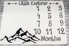 Load image into Gallery viewer, Milestone Blanket Monthly Growth Tracker LITTLE EXPLORER
