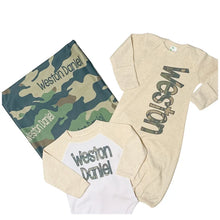 Load image into Gallery viewer, Newborn Coming Home Layette Set-Camo-Weston Daniel
