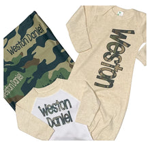 Load image into Gallery viewer, Newborn Coming Home Layette Set-Camo-Weston Daniel
